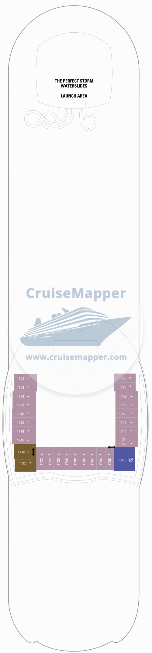 Схема палубы 18 Allure of the Seas